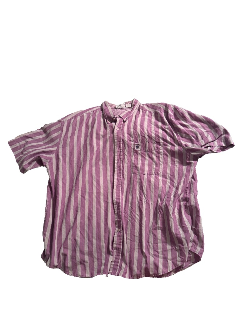 Vintage Brittania Striped Short Sleeve Button Down Shirt Size 3XL XXXL 80s 90s